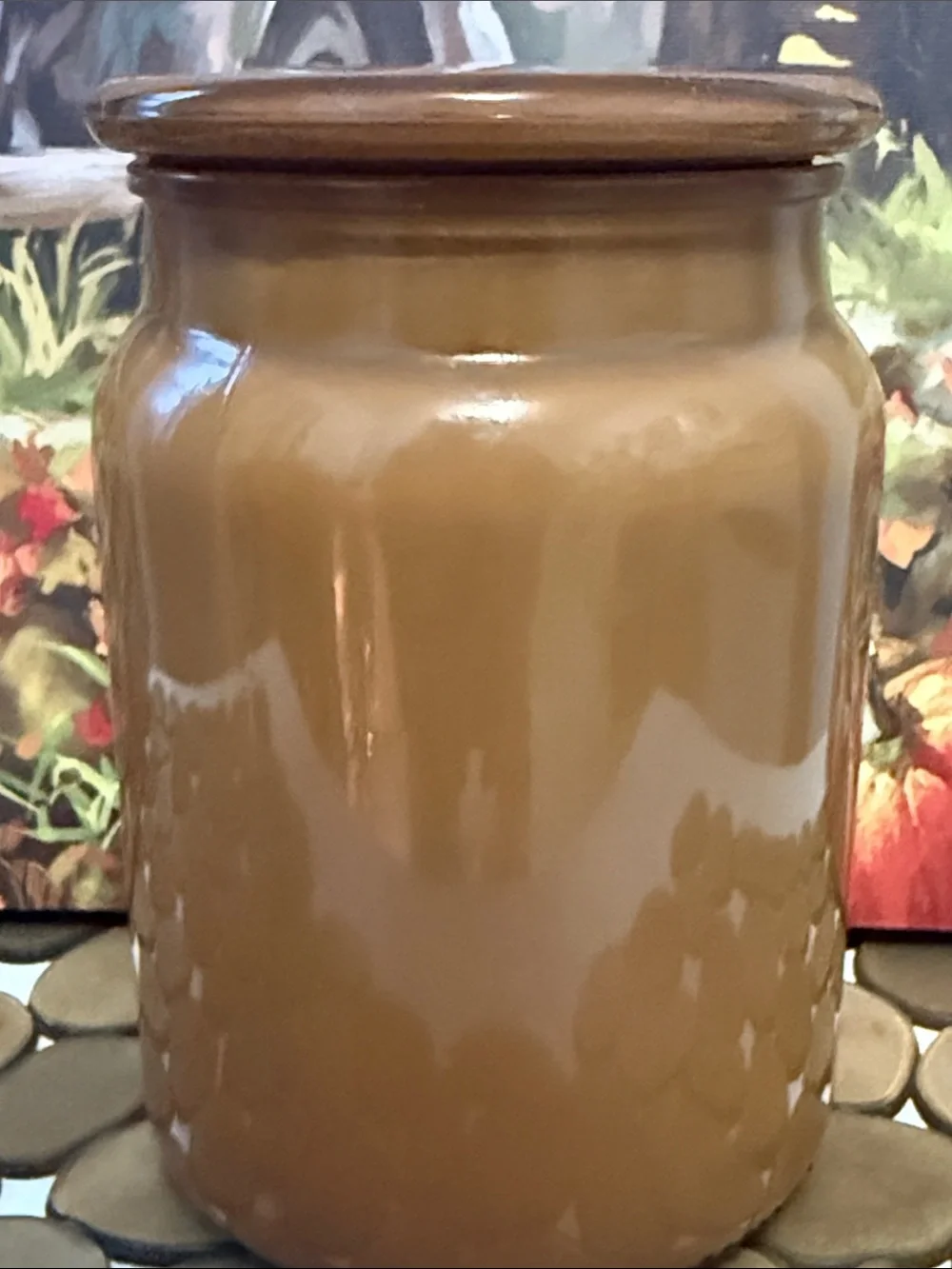 Vintage Leather Scented Candle - Amber Brown